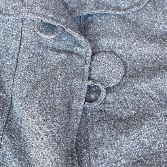 Luii Wool Blend Gray Ruffled Jacket Ladies Medium - Picture 3 of 6